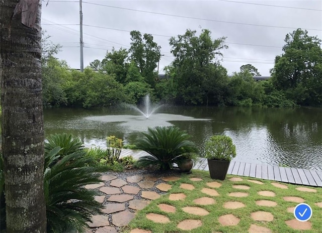 view of water feature