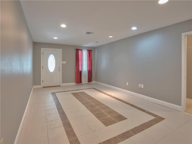 view of tiled entryway