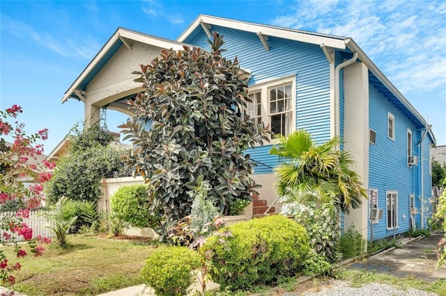 exterior space featuring a front lawn