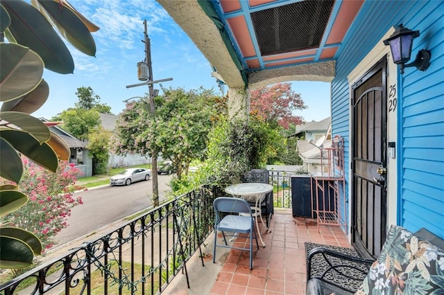 view of balcony