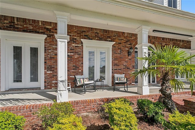 view of patio / terrace with a porch