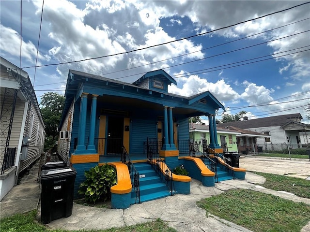 bungalow-style house with a porch