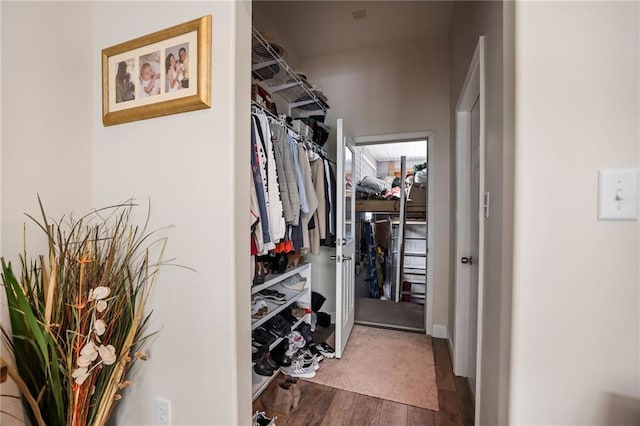 31753 River Pines Dr, Springfield, LA 70462 - walk in closet featuring wood finished floors