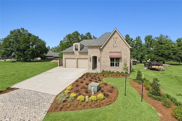 view of front of house with a front yard