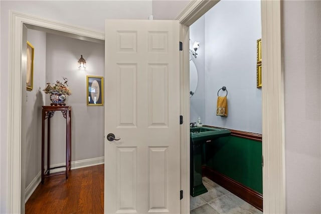 interior space featuring hardwood / wood-style flooring