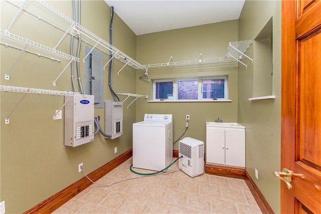 500 W Willow St, Ponchatoula, LA 70454 - laundry area with washer / clothes dryer and sink