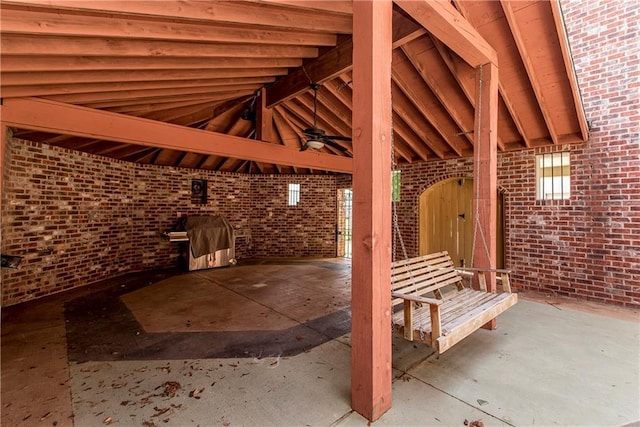 500 W Willow St, Ponchatoula, LA 70454 - view of patio with ceiling fan