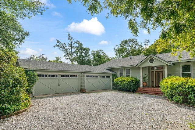 ranch-style house with a garage