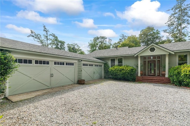 view of property exterior featuring a garage