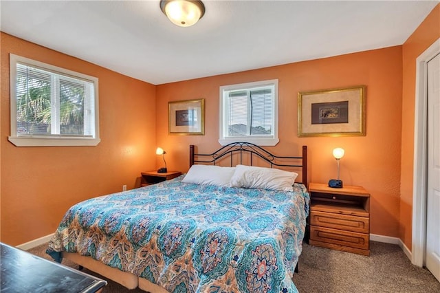 bedroom with carpet flooring