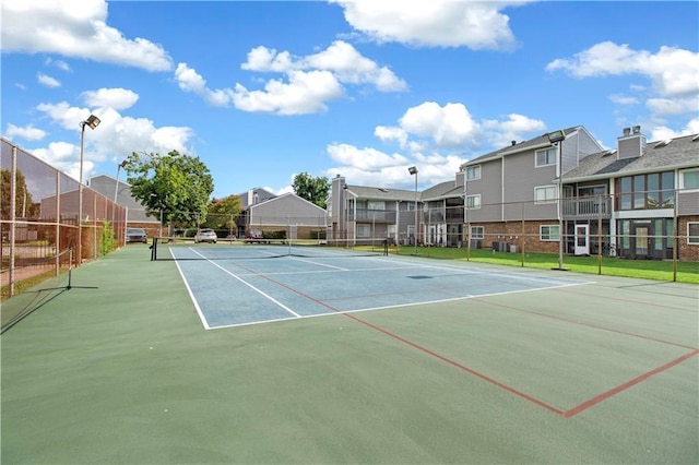 view of tennis court