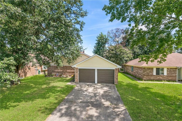 exterior space featuring a garage