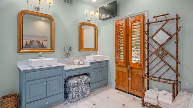 bathroom featuring vanity