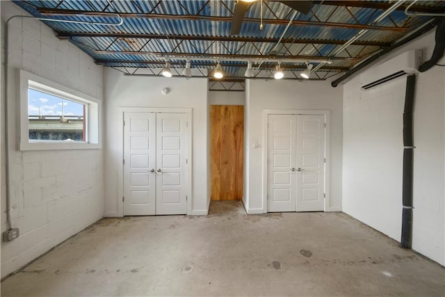 interior space with a wall unit AC