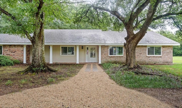 view of ranch-style house