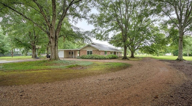 ranch-style house with a front yard