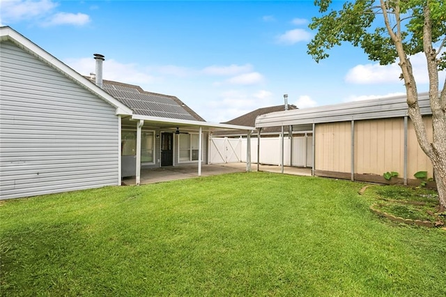 view of yard featuring a patio area