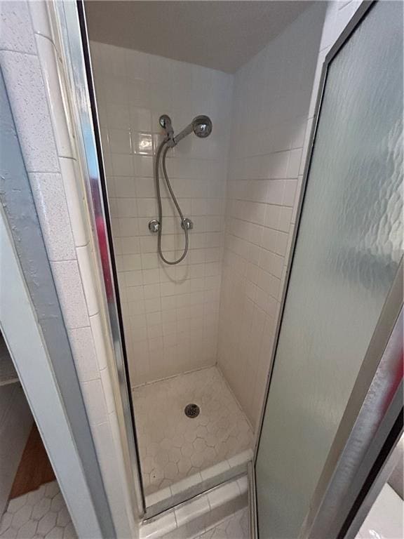 bathroom with walk in shower