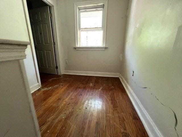 interior space featuring dark wood-type flooring