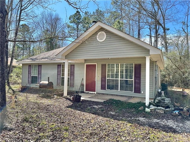 view of front of home