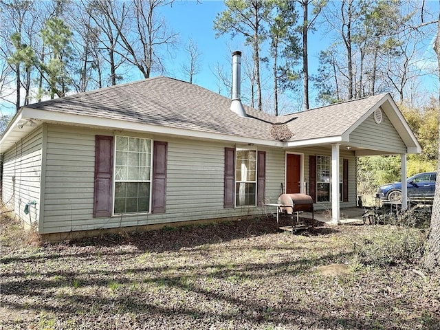 view of back of property