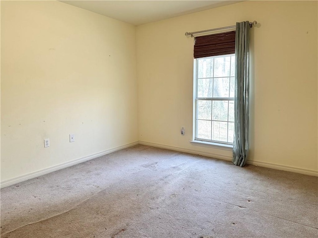 view of carpeted empty room