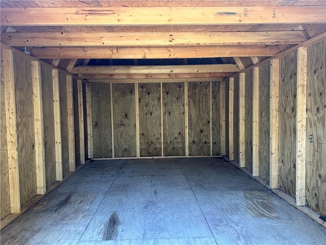 view of storage room