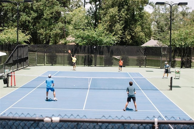 view of sport court