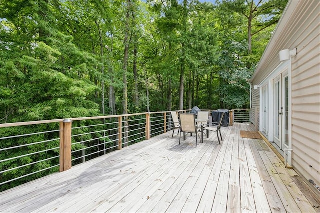 view of wooden terrace