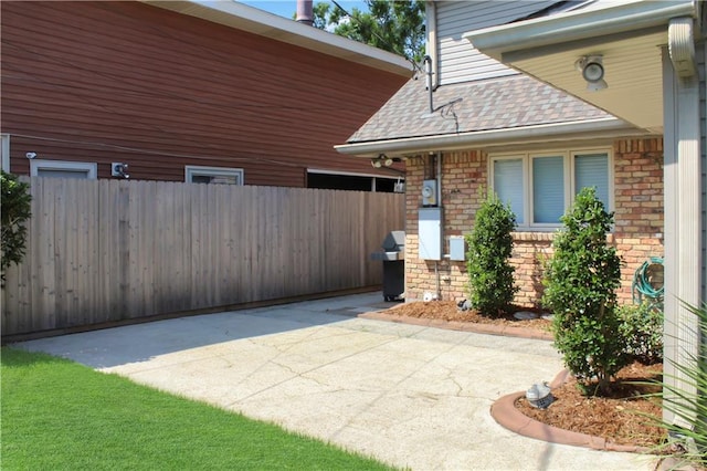 exterior space with a patio area