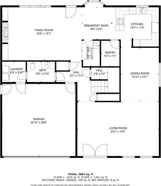 3412 Tolmas Dr, Metairie, LA 70002 - property floor plan
