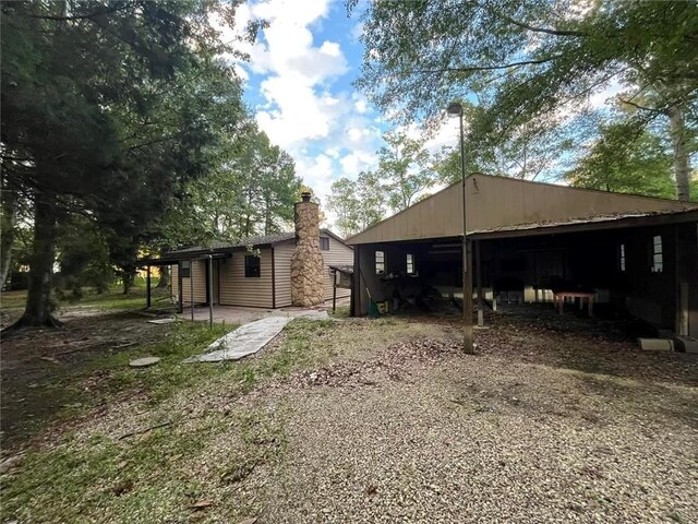 view of rear view of property