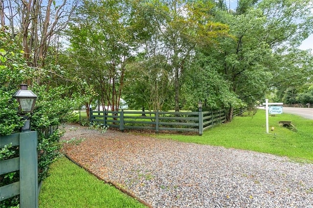 view of home's community featuring a yard