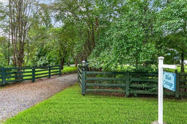 surrounding community featuring a yard