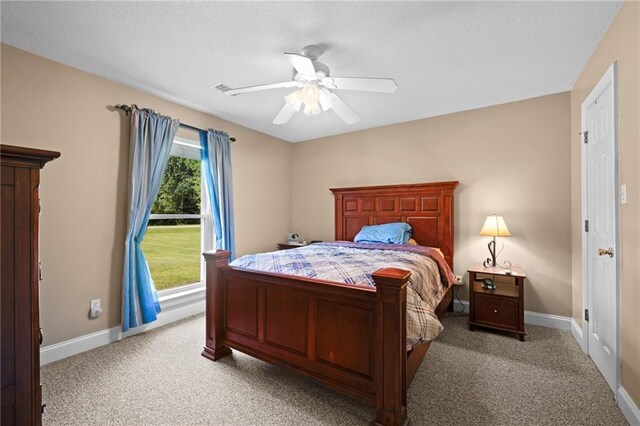 17 P M Hall Rd, Poplarville, MS 39470 - carpeted bedroom featuring ceiling fan