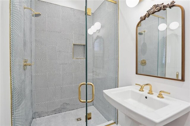 810 Bourbon St, New Orleans, LA 70116 - full bathroom with a stall shower and a sink