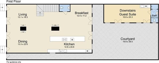 810 Bourbon St, New Orleans, LA 70116 - home floor plan