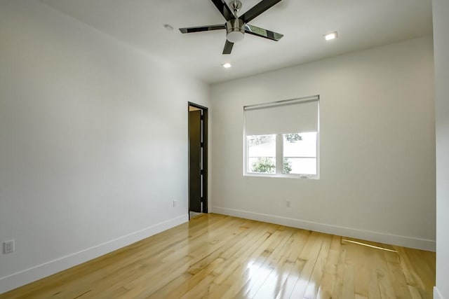 4317 Anthony St, Metairie, LA 70001 - unfurnished room with baseboards, light wood-type flooring, and ceiling fan