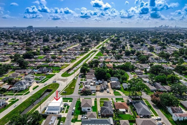4317 Anthony St, Metairie, LA 70001 - aerial perspective of suburban area