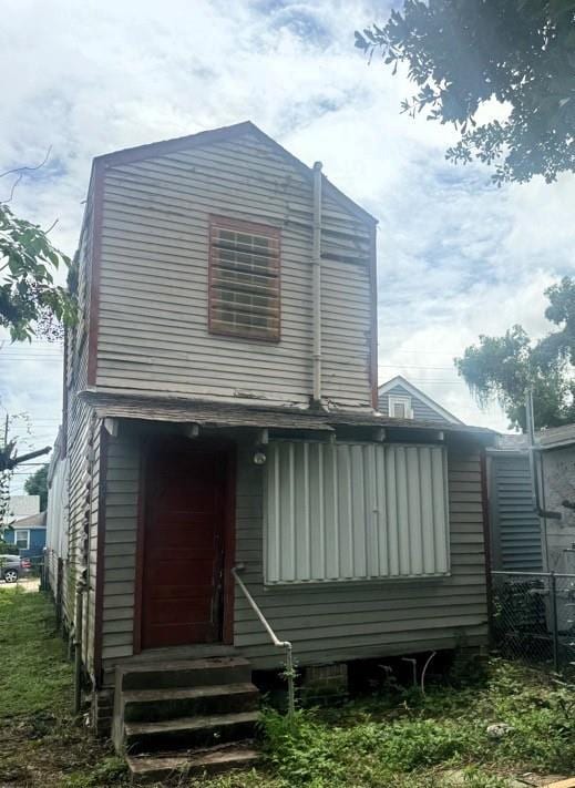 view of rear view of property