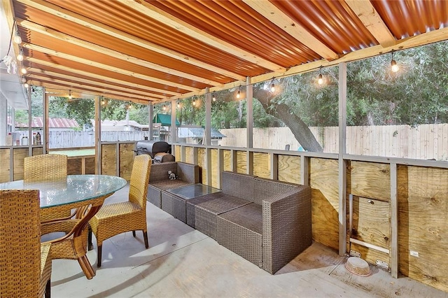 view of sunroom / solarium