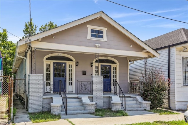 bungalow with a porch