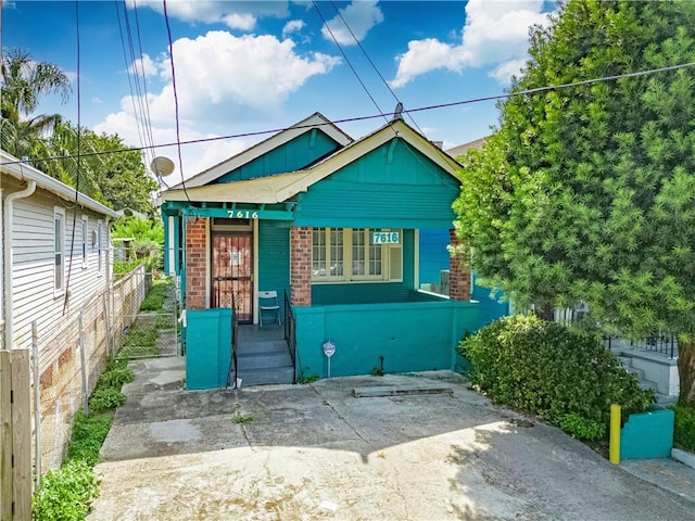 view of bungalow-style house