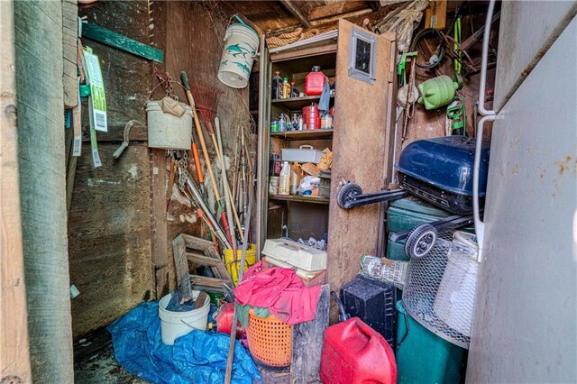 view of storage room