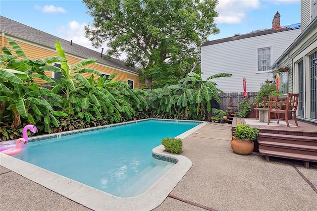 view of pool with a patio area