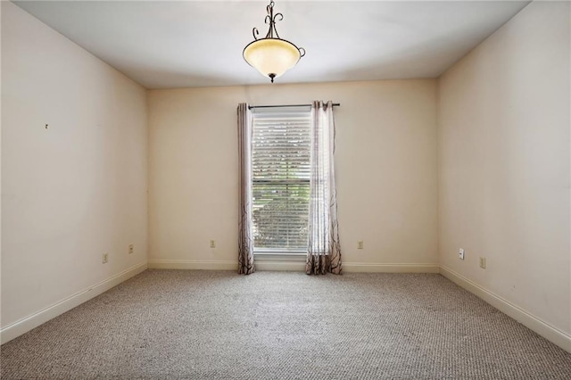 view of carpeted empty room