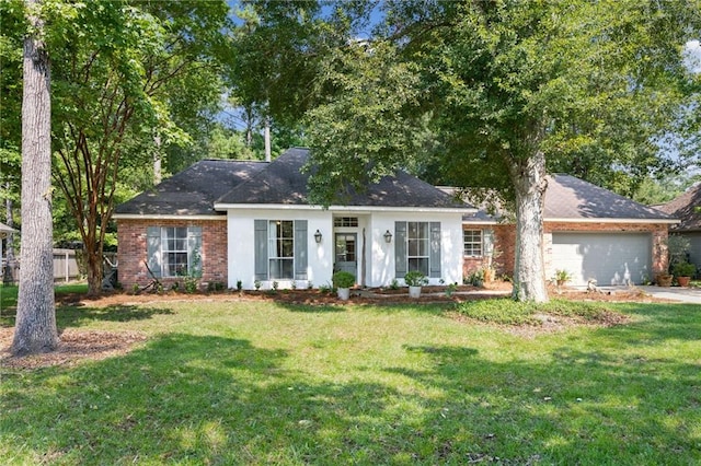 1034 Foy St, Mandeville, LA 70448 - ranch-style house featuring a garage, driveway, and brick siding