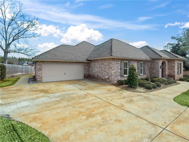 view of property exterior featuring a garage