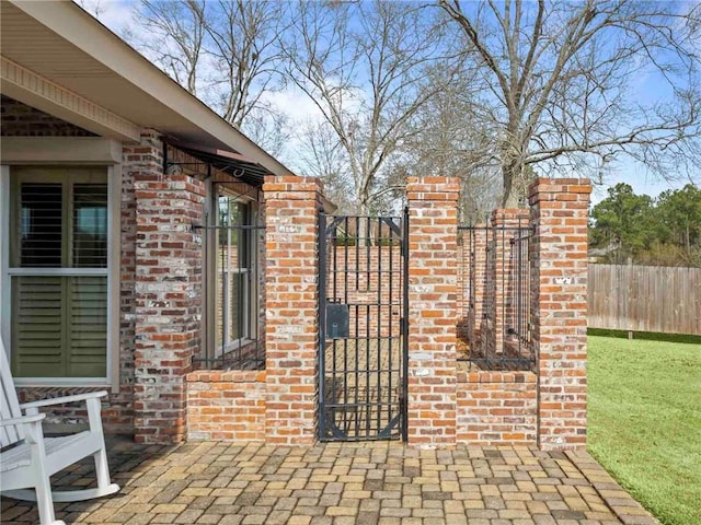 exterior space with a yard