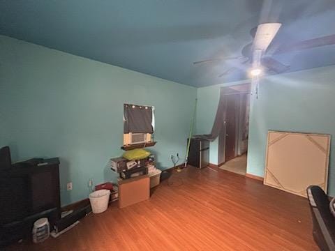 84653 Camus Ln, Covington, LA 70435 - additional living space with a ceiling fan and wood finished floors